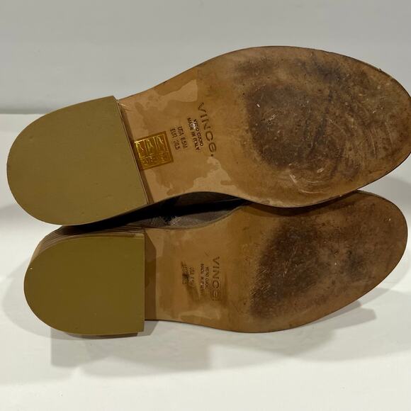 Vince Women's Tan Suede Cabria Lace Up Boots Size 6.5 - Picture 5 of 6